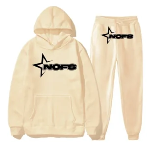 Nofs Tracksuit Cream with black logo