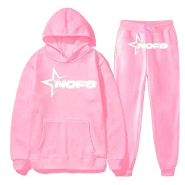 NOFS Tracksuit Pink with white logo