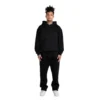 Nofs Tone in Tone Black Hoodie