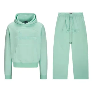 tone in tone nofs tracksuit in mint color