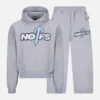 Grey color nofs x trapstar tracksuit