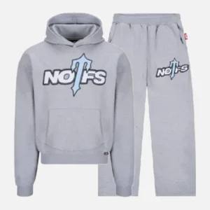 Grey color nofs x trapstar tracksuit