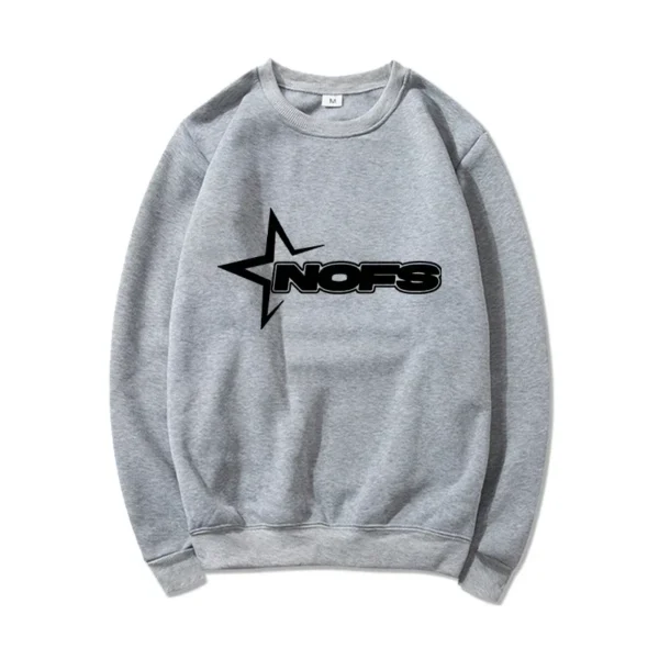 NOFS Casual Warm Sweatshirt Grey