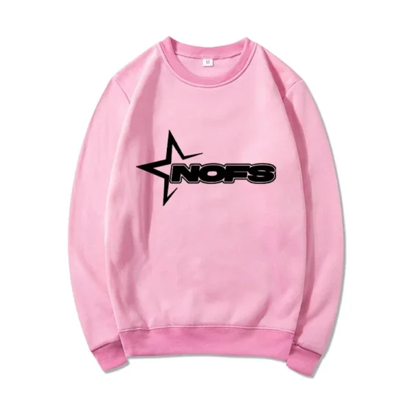 NOFS Casual Warm Sweatshirt Pink