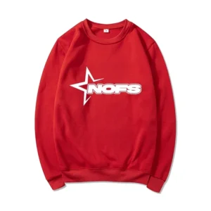 NOFS Casual Warm Sweatshirt Red