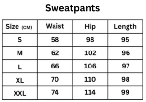 NOFS Size Chart