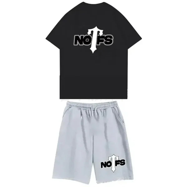 Nofs x Trapstar Summer Suit in Black & Grey