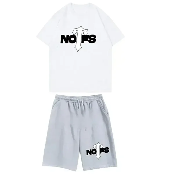 Nofs x Trapstar Summer Suit in White & Grey