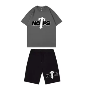 Nofs x Trapstar Summer Suit – Dark Gray and Black