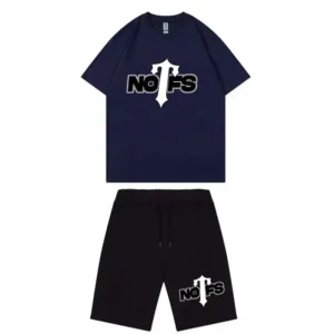 Nofs x Trapstar Summer Suit – Navy and Black