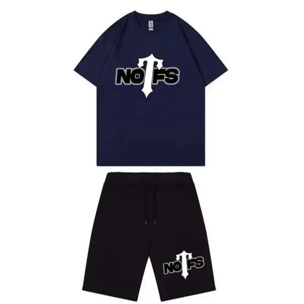 Nofs x Trapstar Summer Suit – Navy and Black